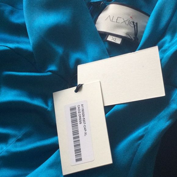 Alexis Cadiz Sweetheart Puff- Sleeve Silk .... - Picture 13 of 13